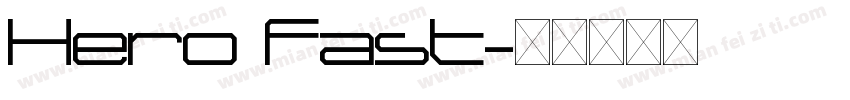 Hero fast字体转换